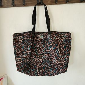 Coach Jade Ocelot Leopard Large Size Weekender Tote